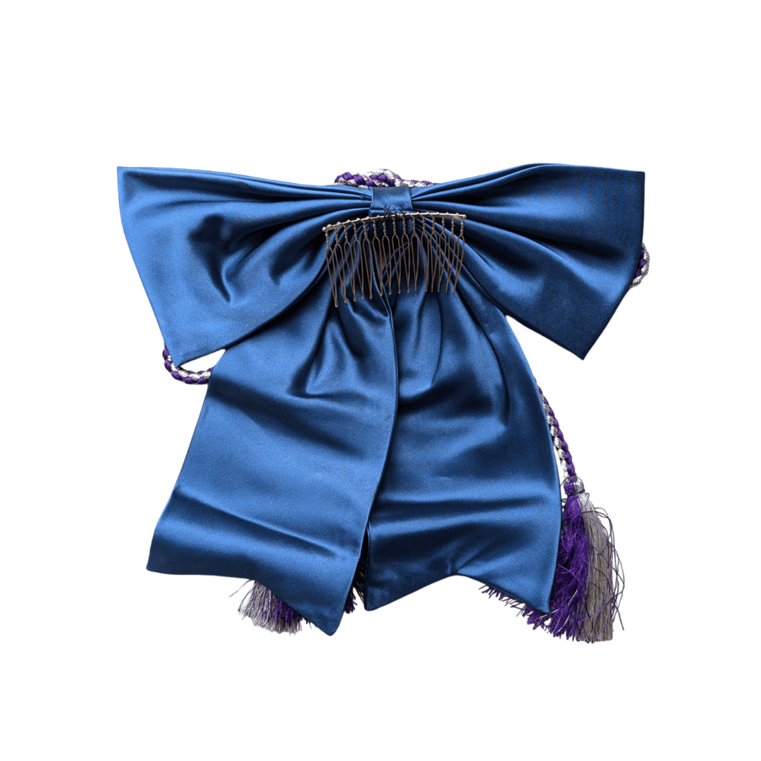 Vintage Kanzashi Schleife Petrol
