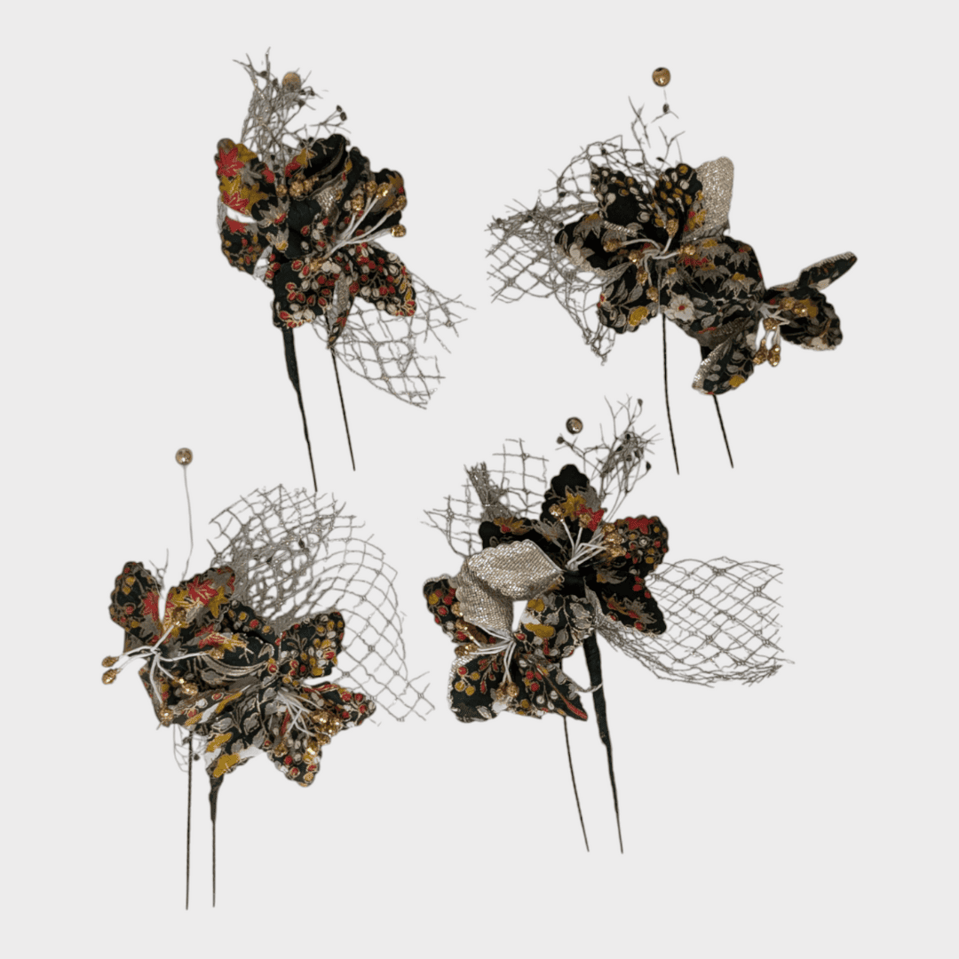 Vintage Kanzashi Set 4-teilig
