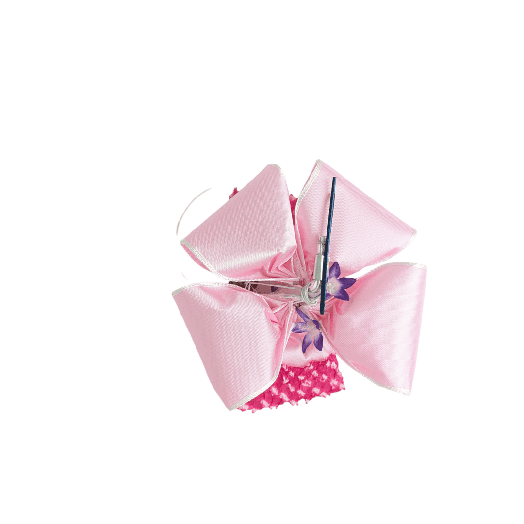 Vintage Kanzashi Haarschleife mit Glocke