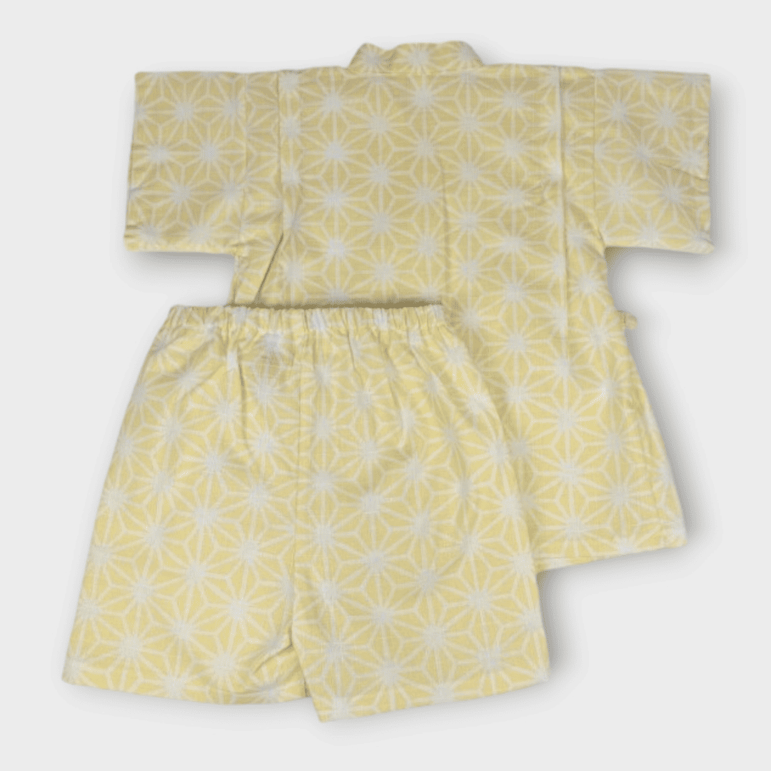 Jinbei Kinder Asanoha gelb 80 - 134