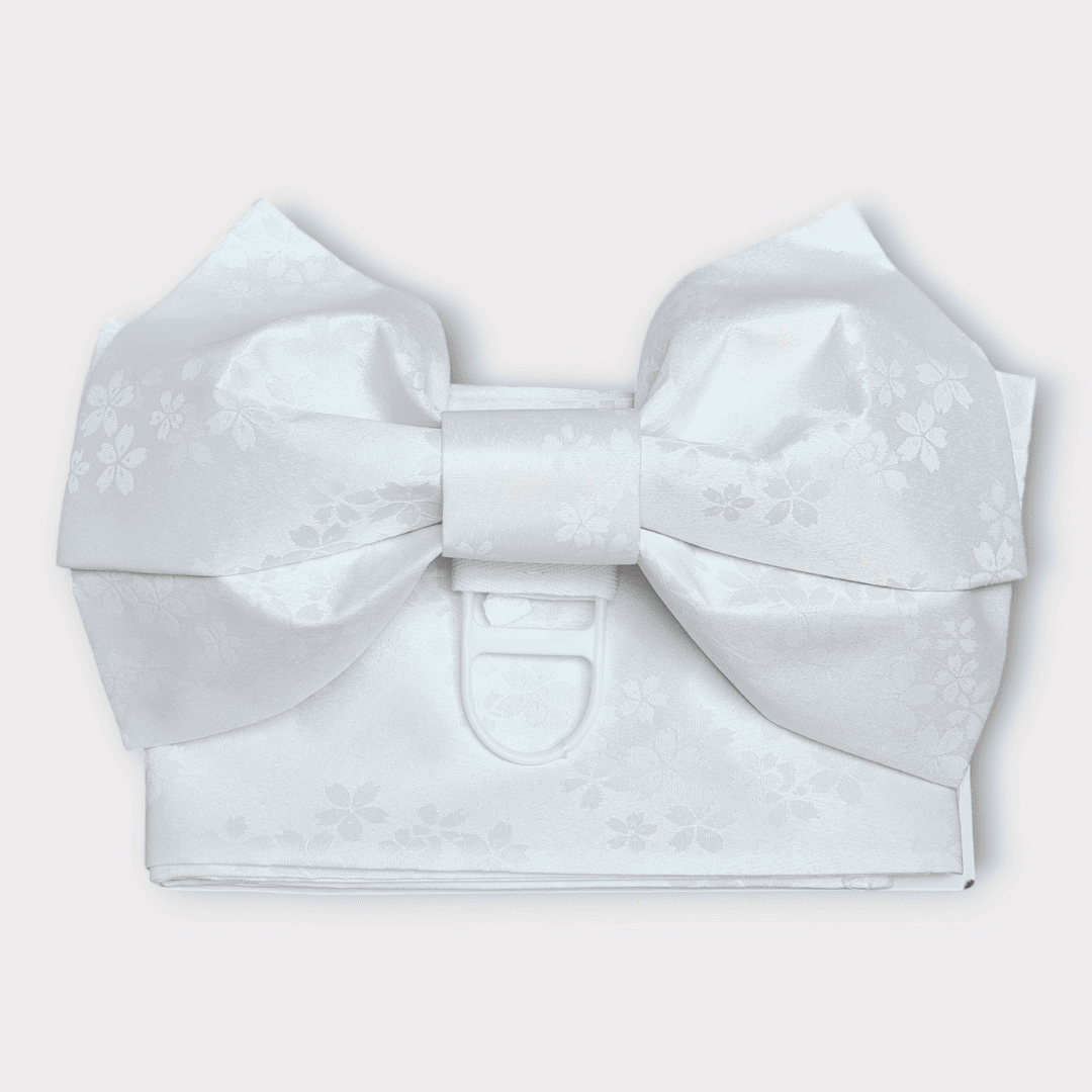 Tsukuri Obi Chō Musubi Obi Schleife Sakura Weiß #farbe_Weiß