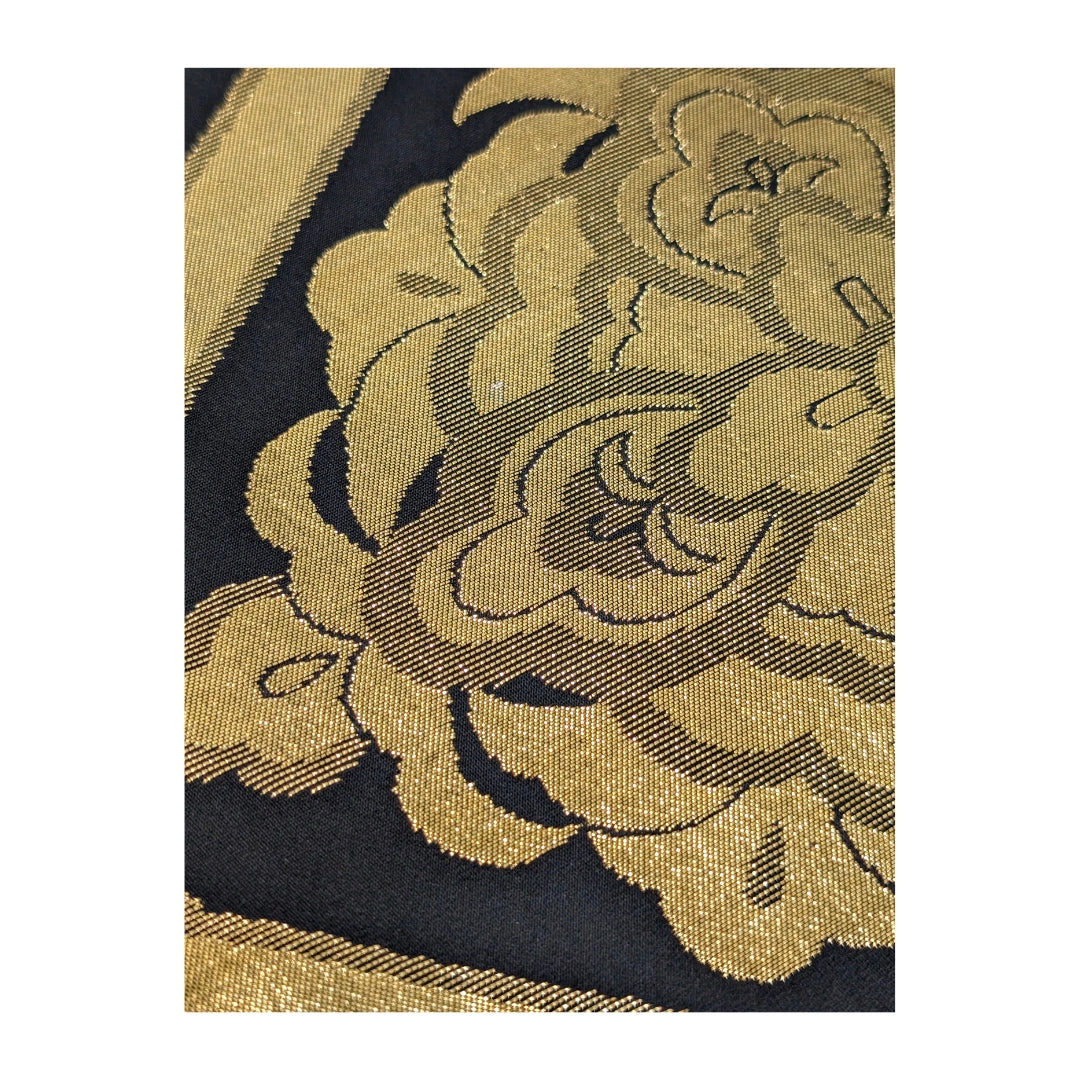 Vintage Fukuro Obi Goldene Medaillons