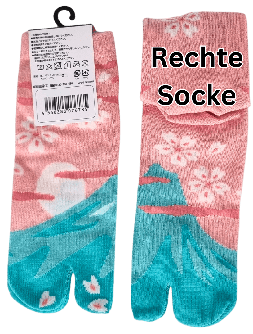 Tabi Socken Zehensocken Fuji Sakura