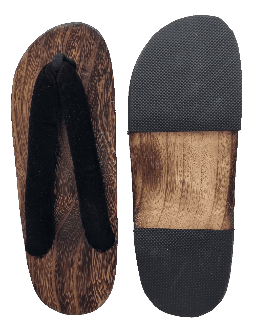 Unisex Geta Holz mit schwarzen Riemen 40/41
