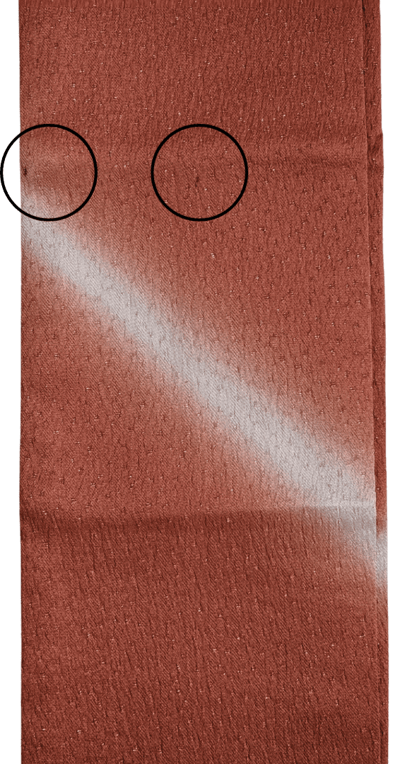 Vintage Date-eri / Kasane-eri rotbraun glitzer