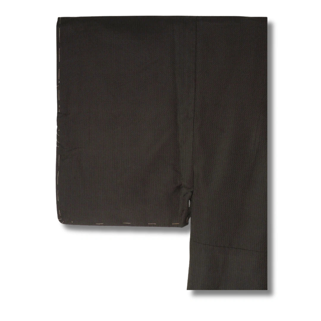 Vintage Herren Kimono Braun-Schwarz - feine Linien