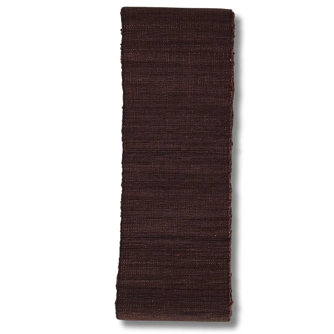 Vintage Kaku Obi – Braun & Blau-Braun (reversibel)