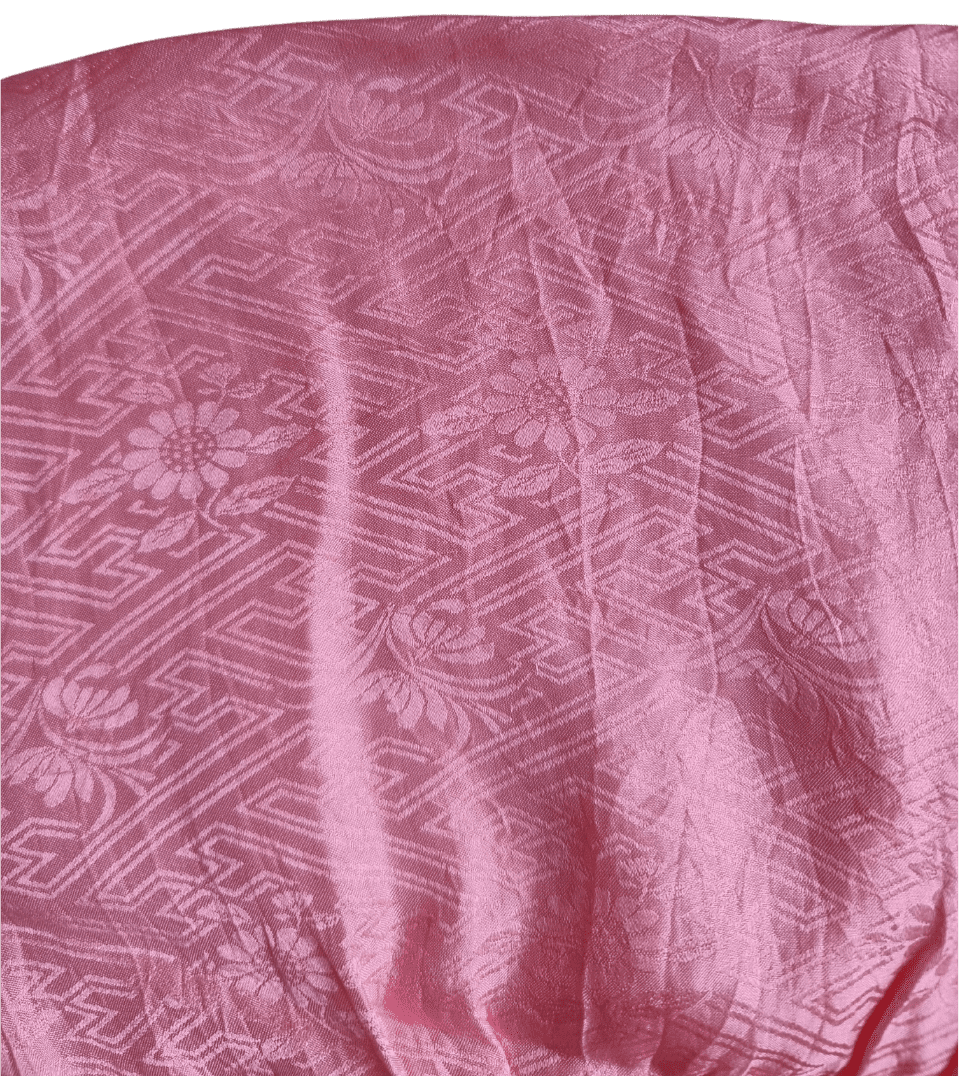 Vintage Obiage Rosa Shibori Seide