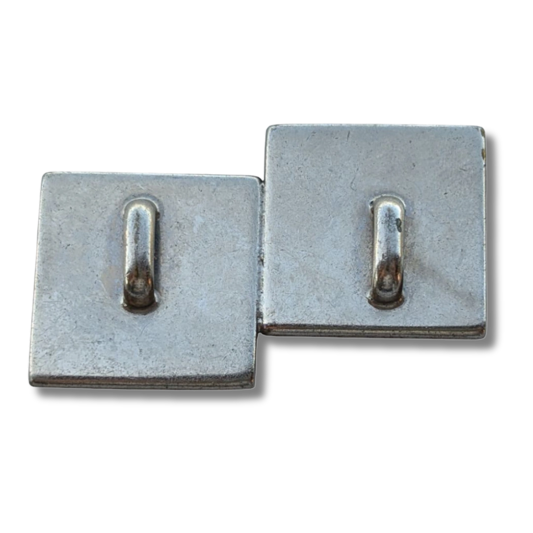 Vintage Obidome aus Glas und Metall im abstrakten Design