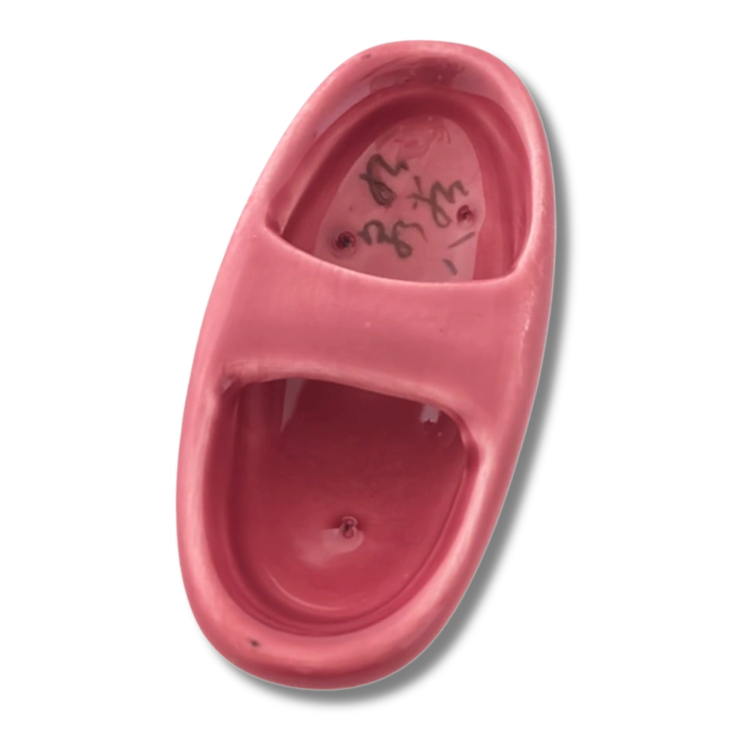 Vintage Obidome aus rosa Kutani-Porzellan mit Bambusmotiv