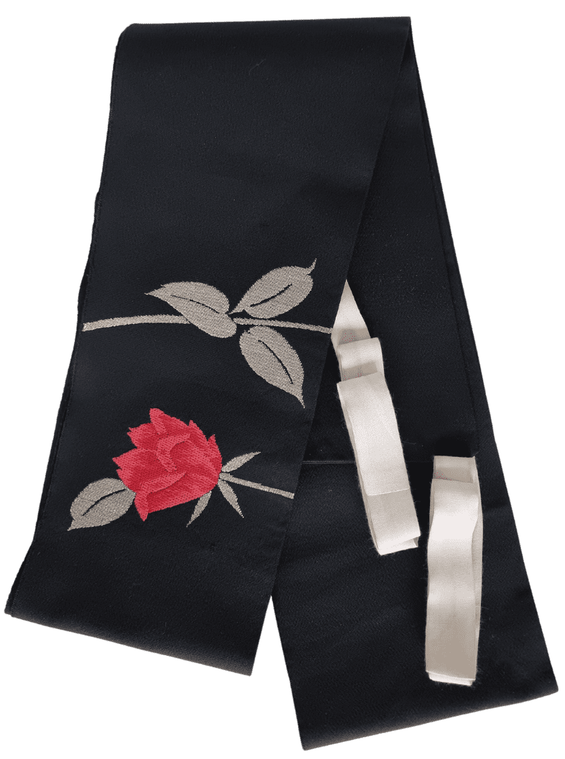 Vintage Taiko Musubi Obi Set Rose