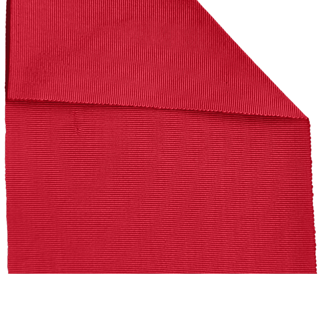 Vintage Tsukuri Obi Rot mit Muster