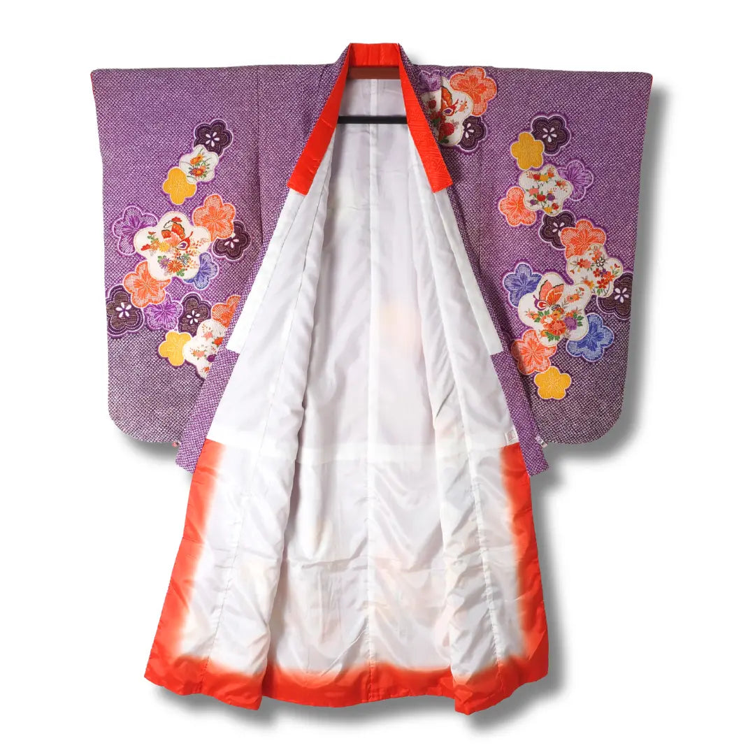 Innenansicht eines Kinder Furisode Kimono