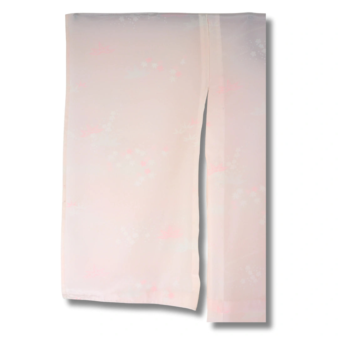 Vintage Damen Fursiode-Juban Rosa mit Blumen