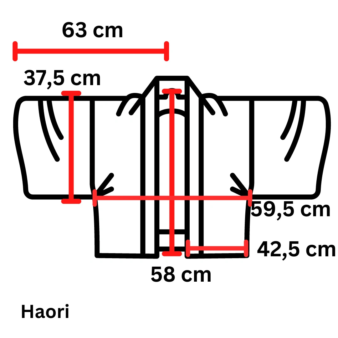 Vintage Damen Haori grau-grün kariert