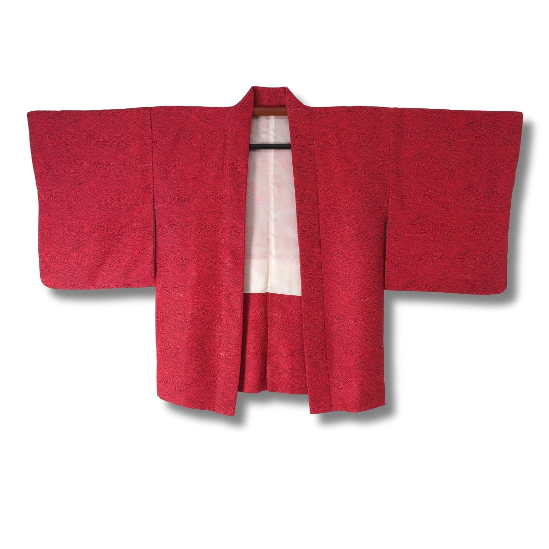 Vintage Damen Haori pink mit Streifen