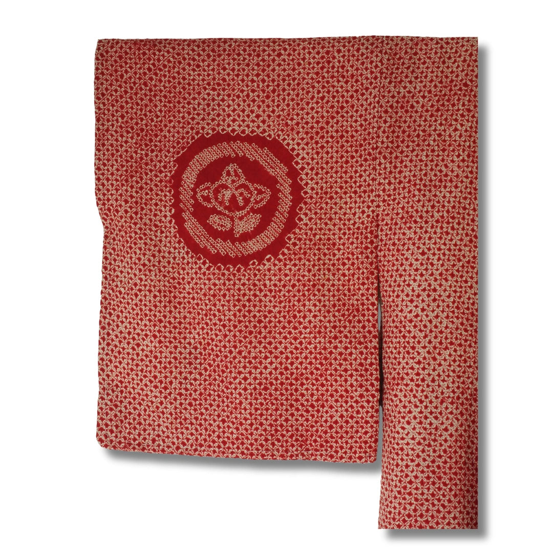 Vintage Damen Haori rot Shibori