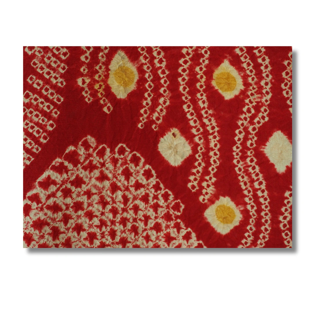 Vintage Damen Haori rot Shibori