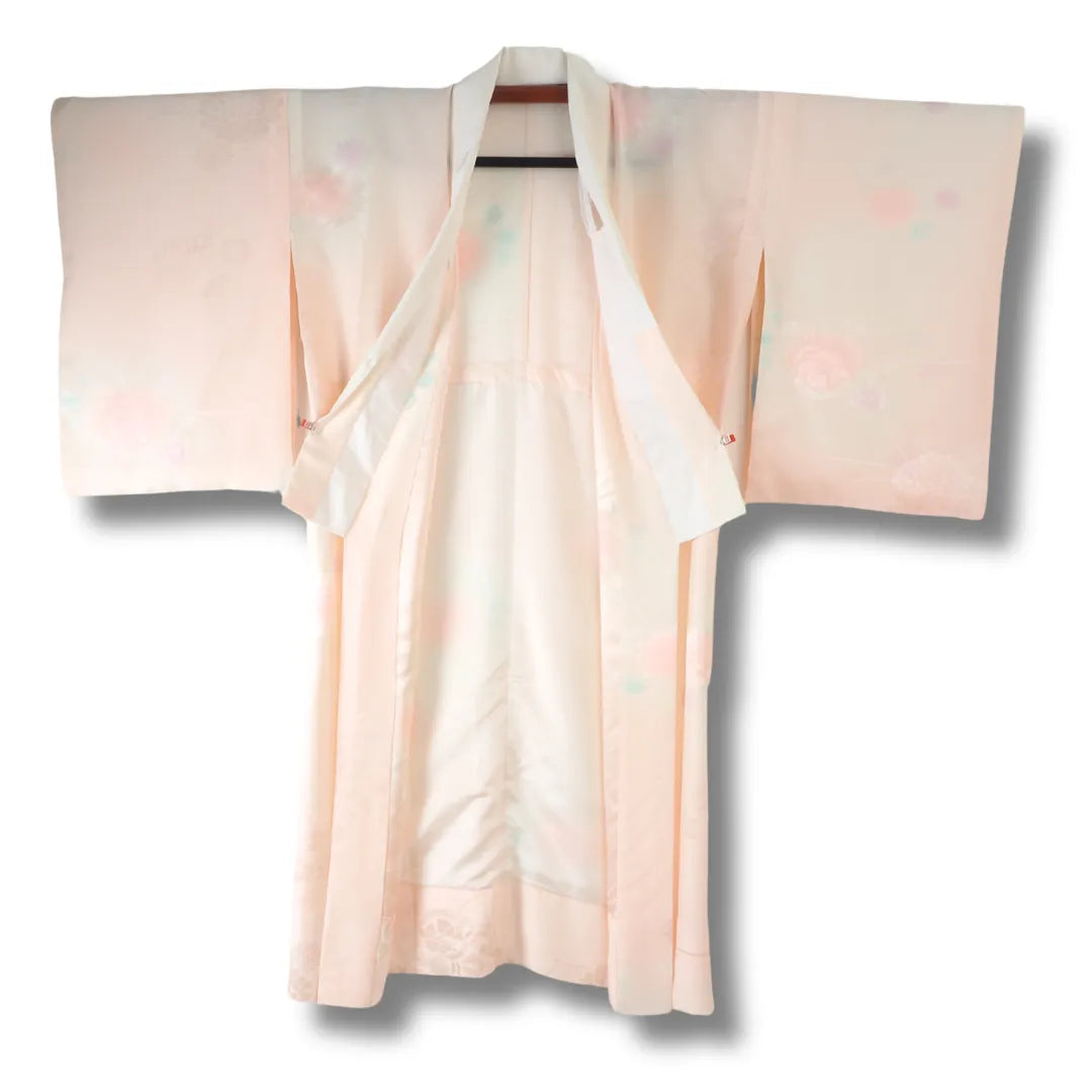 Vintage Damen Juban rosa geöffnet Vorderansicht