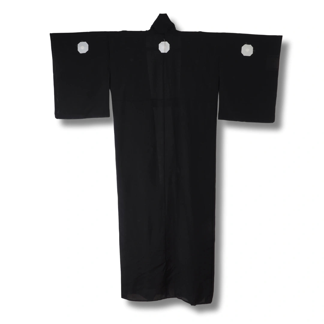 Ungetragener Sommer Mofuku Damen Kimono mit 5 Kamon