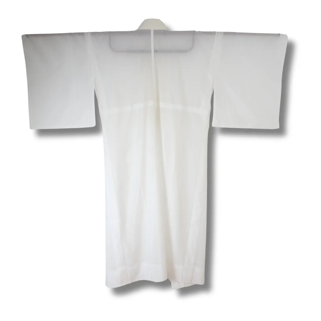 Leicht transparenter Vintage Nagajuban für Damen in Weiß