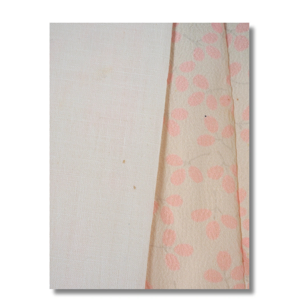 Vintage Damen Naga-Juban apricot mit Blütenmuster
