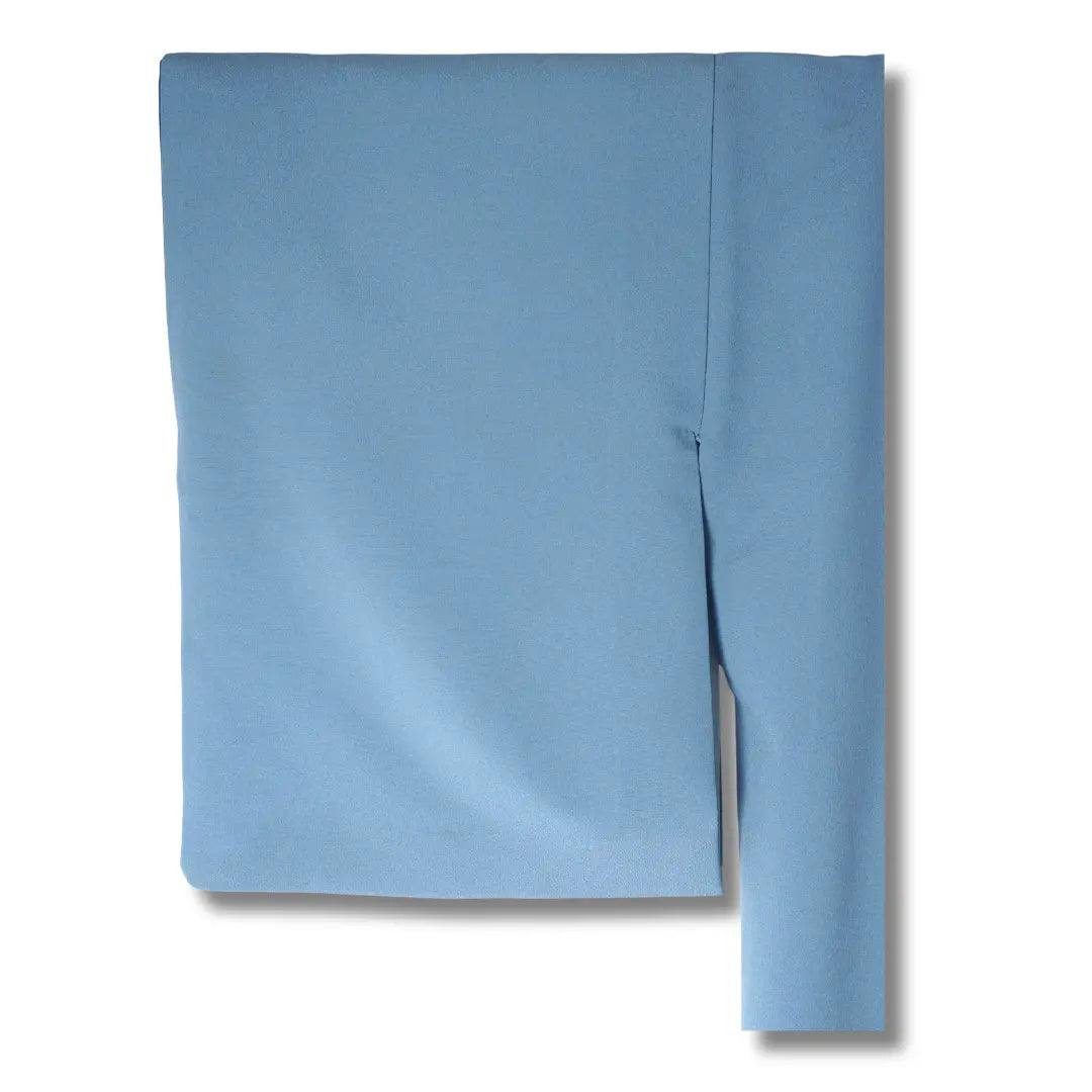 Detailansicht des blauen Kimono Stoffes