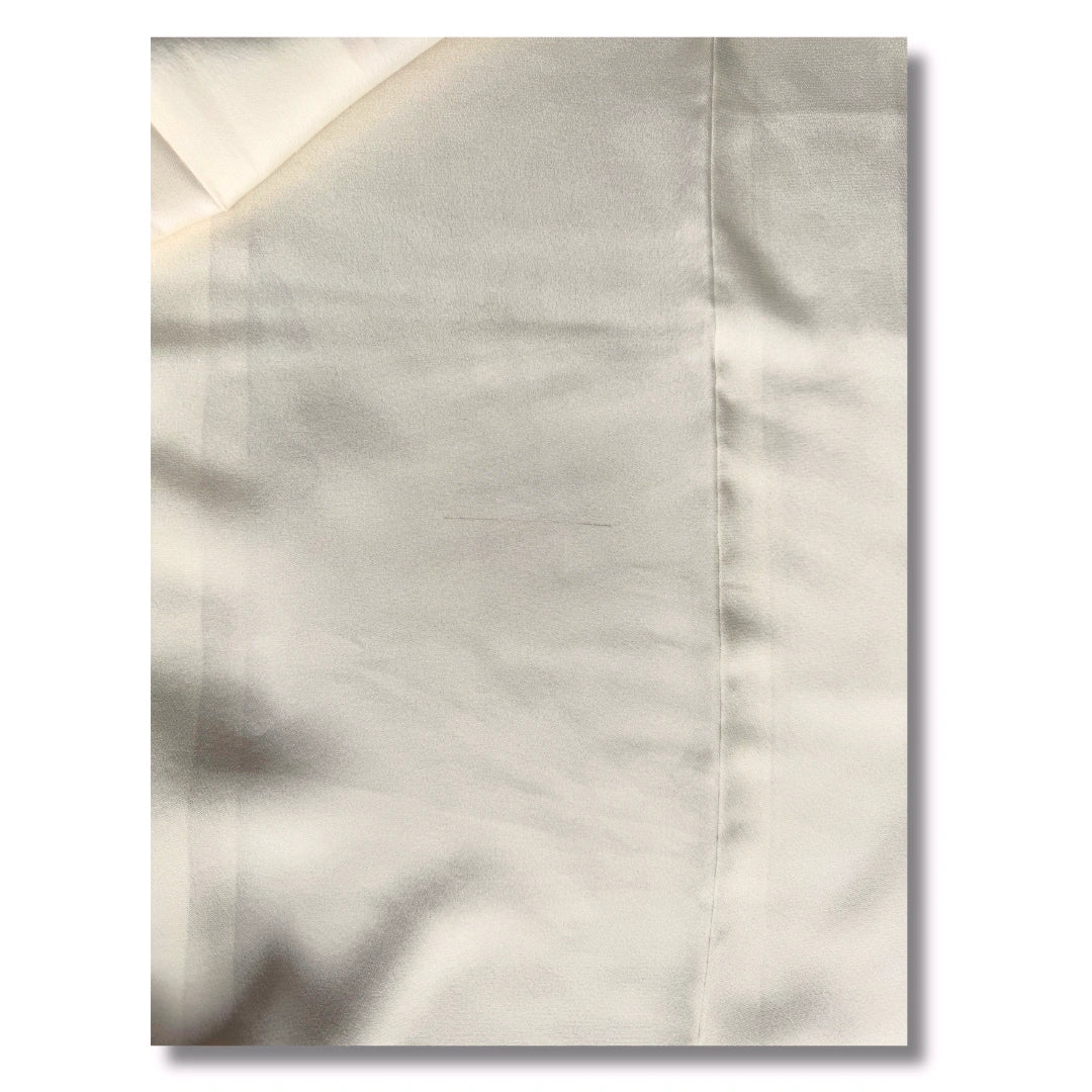 Vintage Damen Kimono creme rosa Fächer