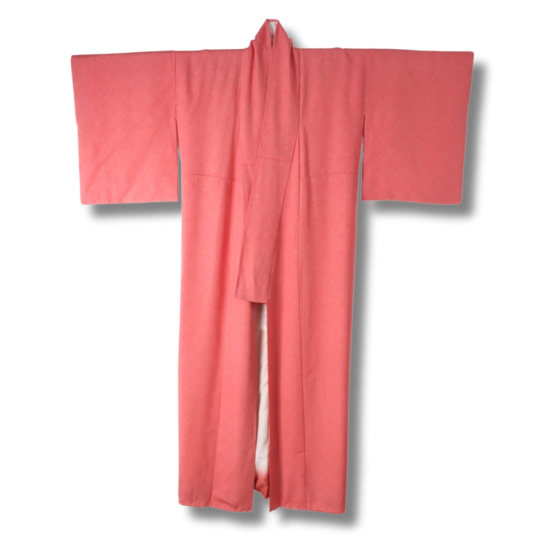 Vintage Damen Iromuji Kimono Dunkelrosa