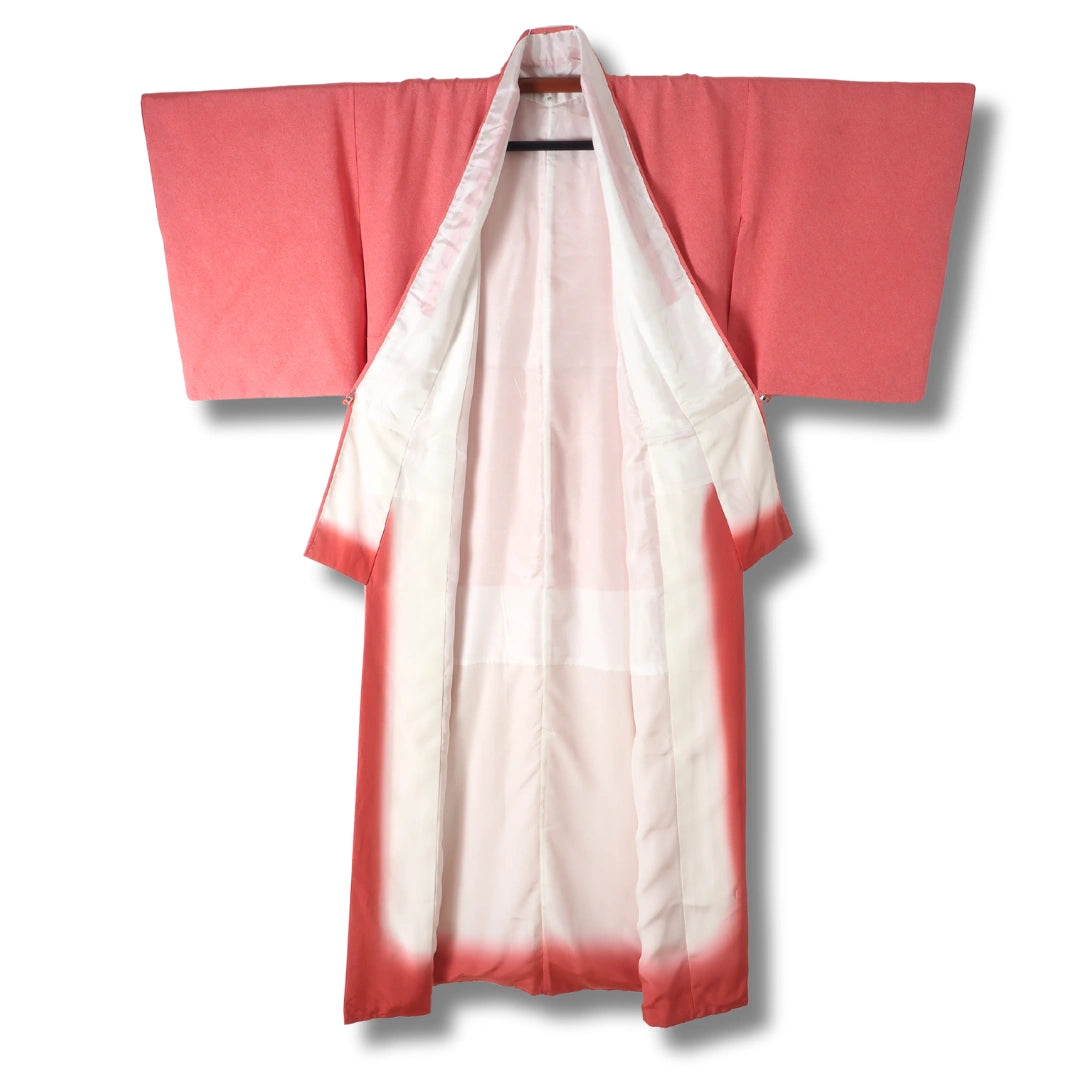 Vintage Damen Iromuji Kimono Dunkelrosa