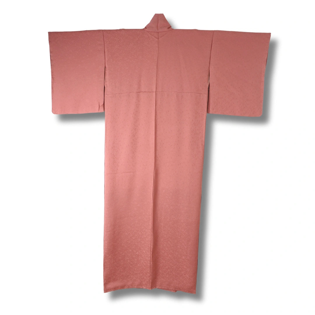 Vintage Damen Kimono in Pfirsich mit Arabeskenmuster