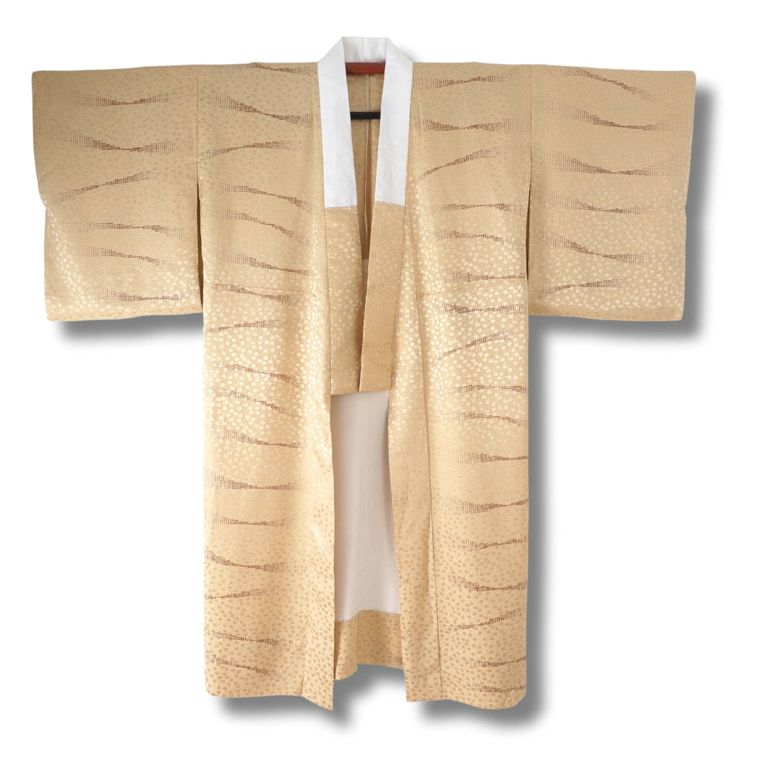 Vintage Damen Naga Juban hellbraun