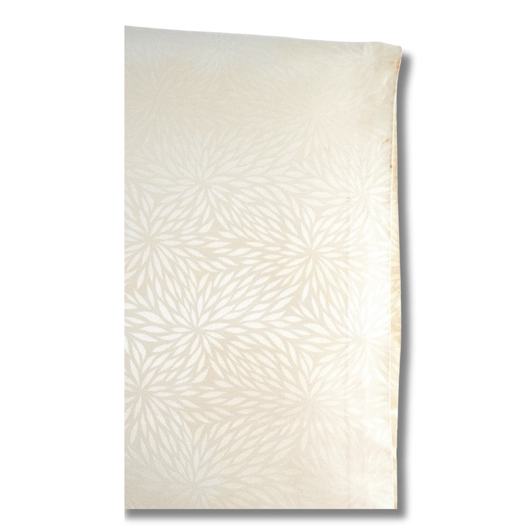 intage Naga-Juban Damen elfenbein – Kiku-Muster