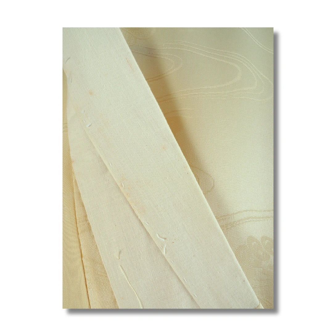 Vintage Damen Naga Juban Creme/Beige