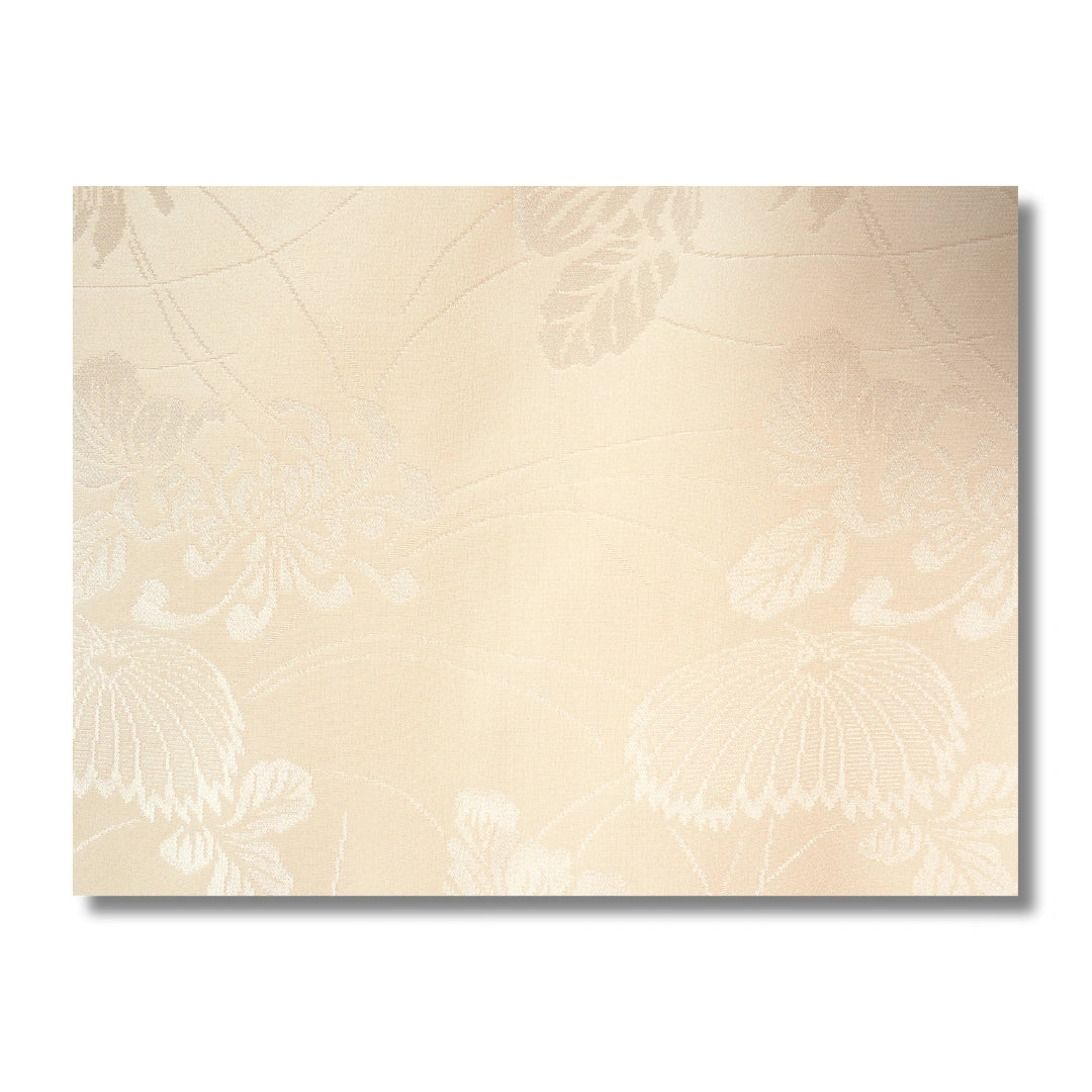 Vintage Damen-Juban in Hellgold mit Blumenmuster