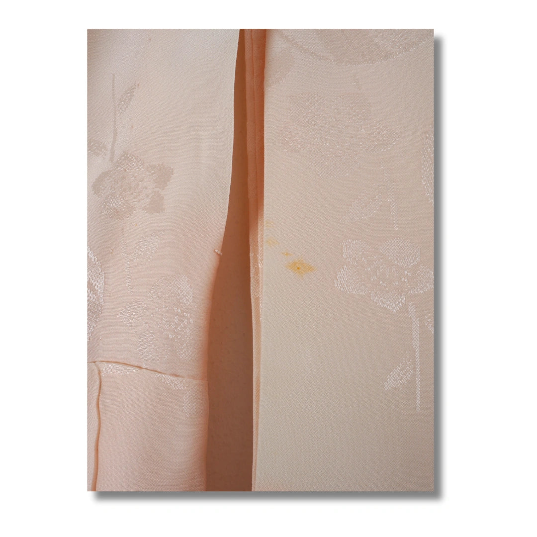 Vintage Damen Naga-Juban apricot mit Bällen