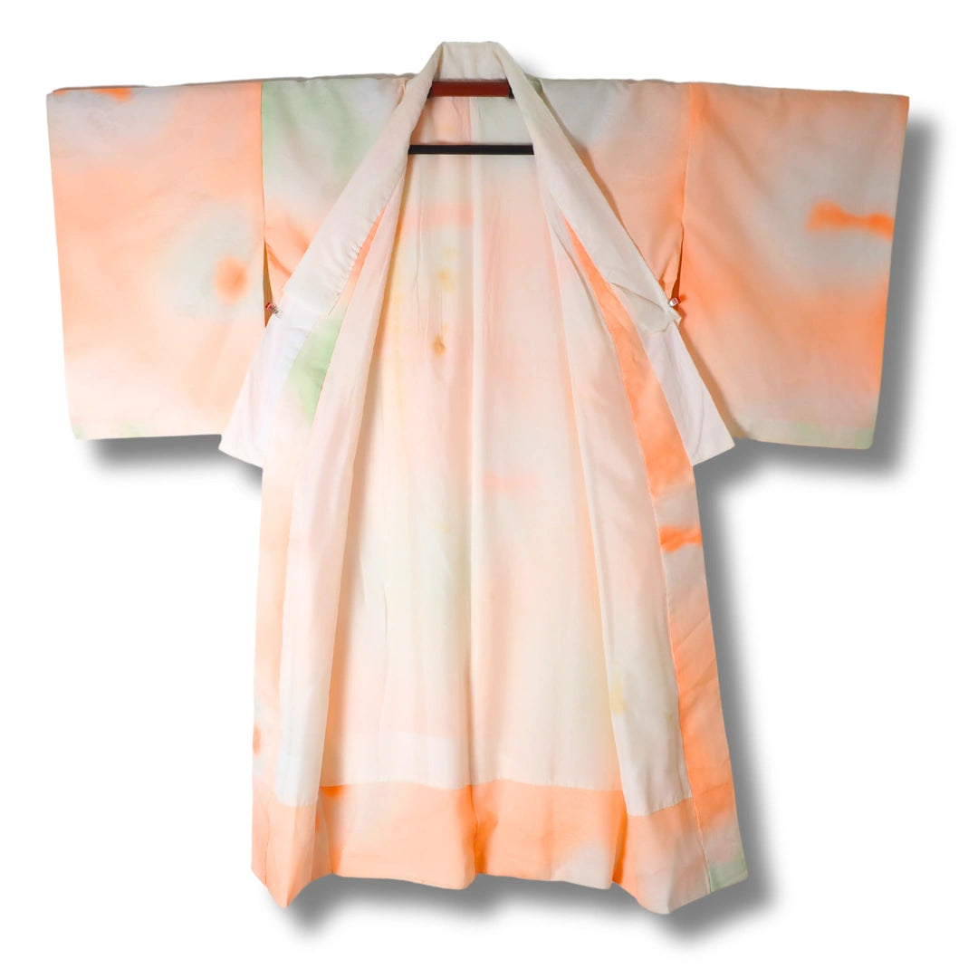 Vintage Damen Naga-Juban apricot/mint