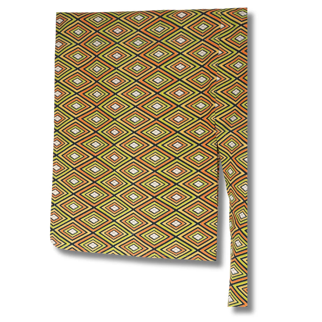 Detailaufnahme Kimono Stoff mit geometrischem Muster