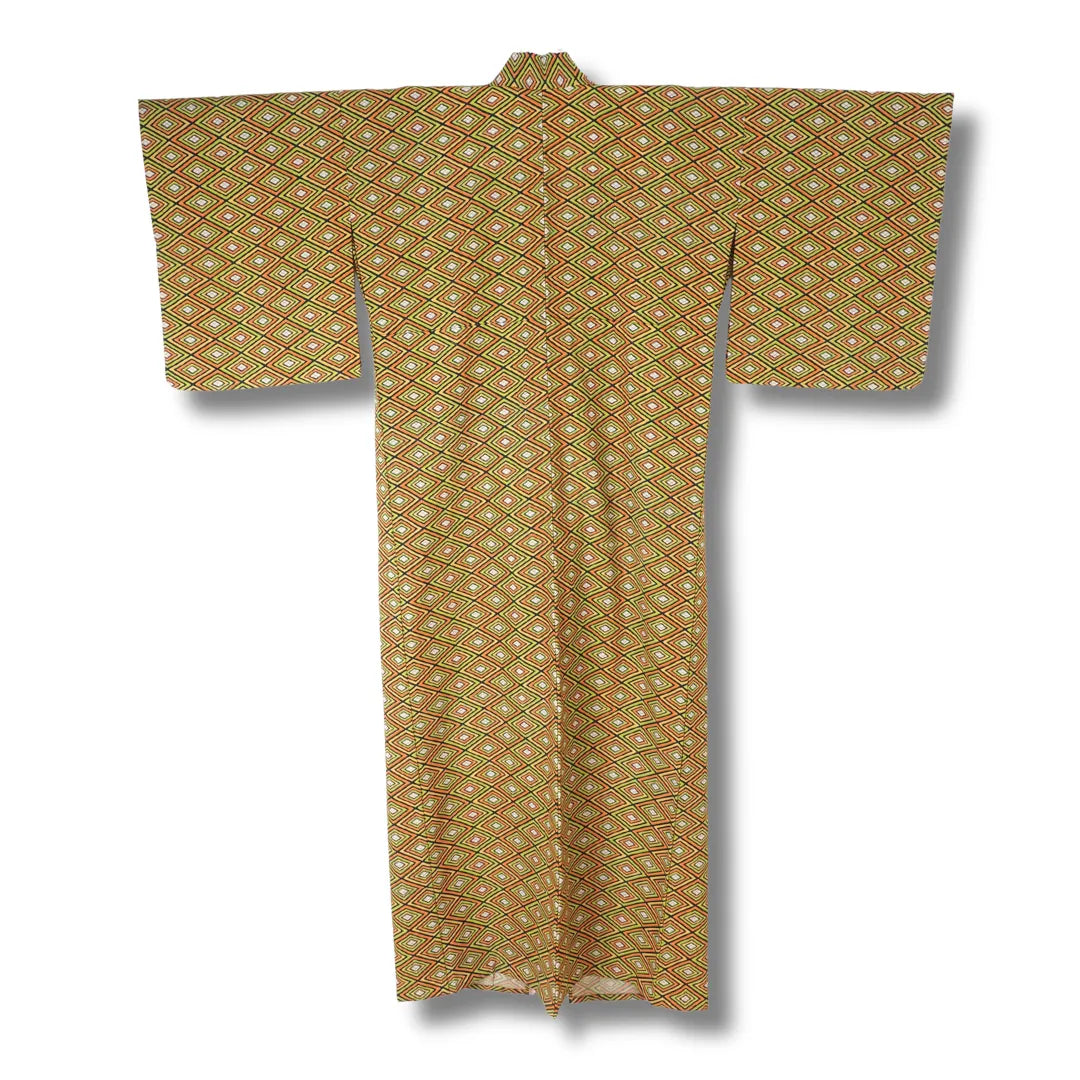 Rückansicht Kimono mit durchgehendem Muster
