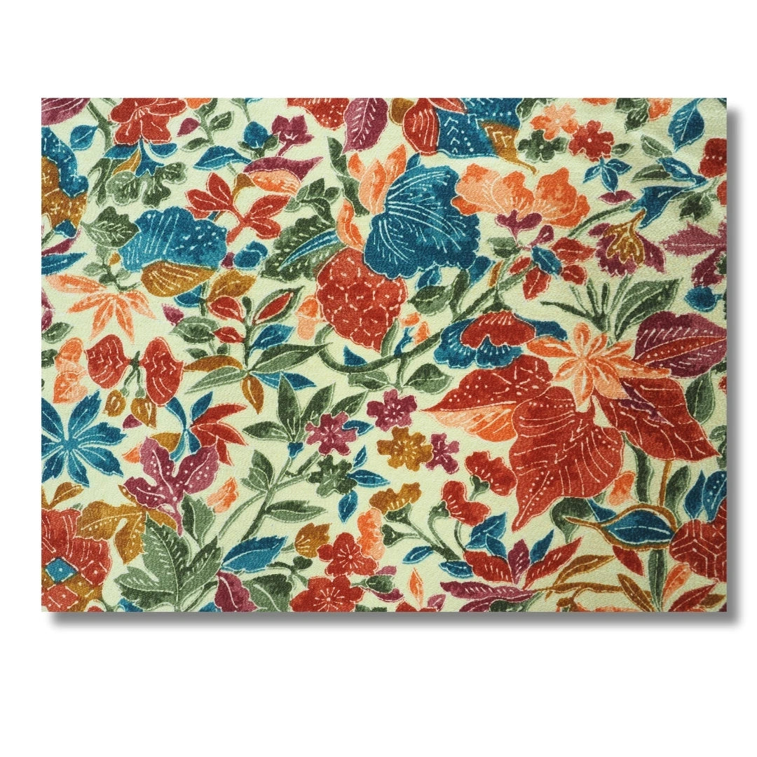 Vintage Damen Komon Kimono mit Allover Blumenmuster