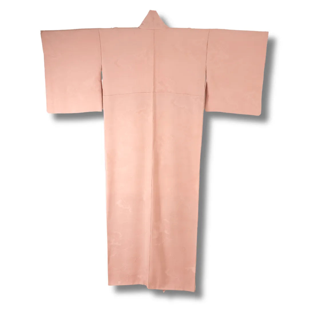 Rückansicht Kimono in pfirsichfarbenem Ton