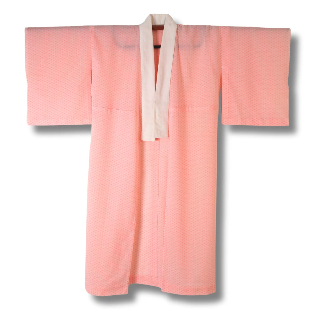 Vintage Damen Juban Rosa mit Asanoha-Muster