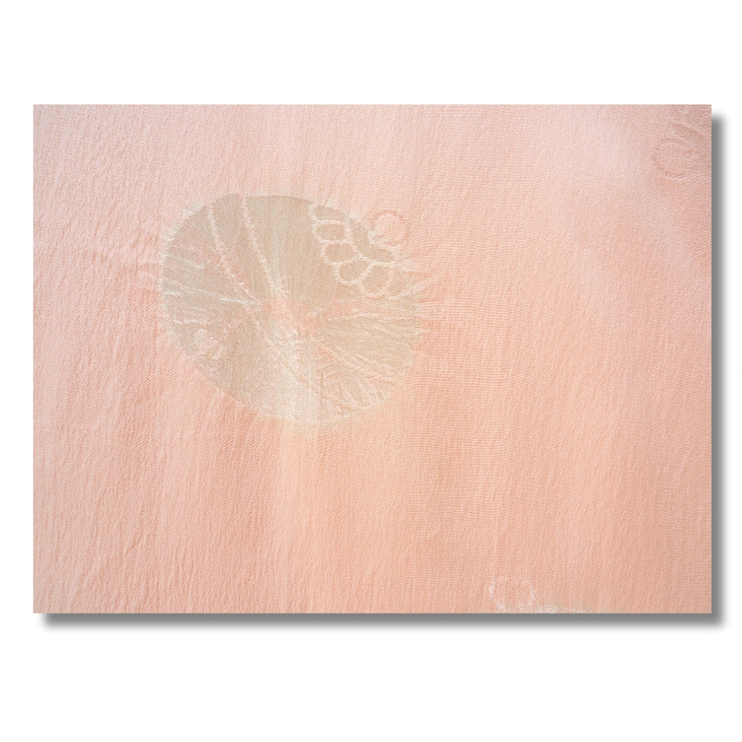 Vintage Damen Naga-Juban rosé mit großen weißen Blumen