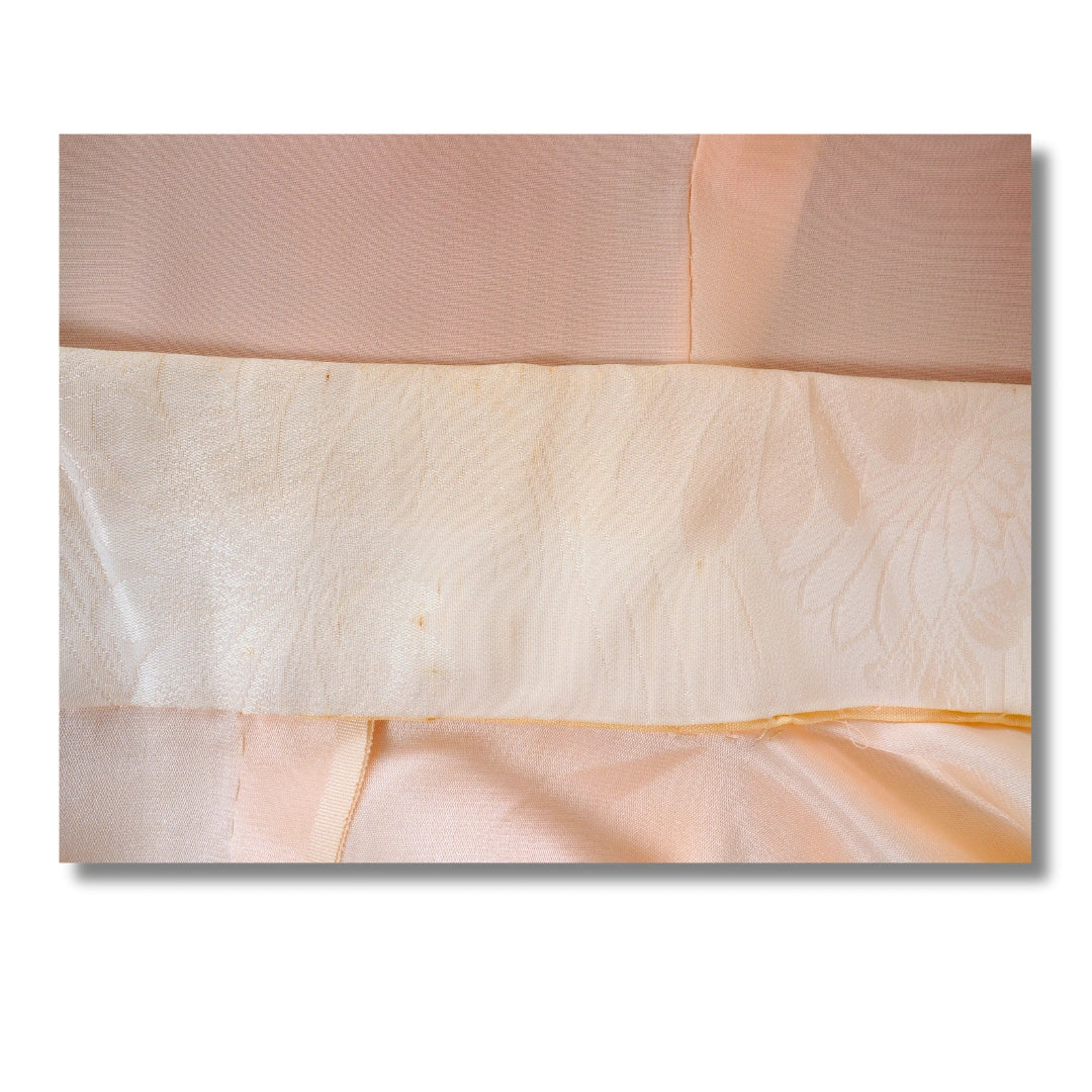 Vintage Damen Naga-Juban pastellrosa Kranich