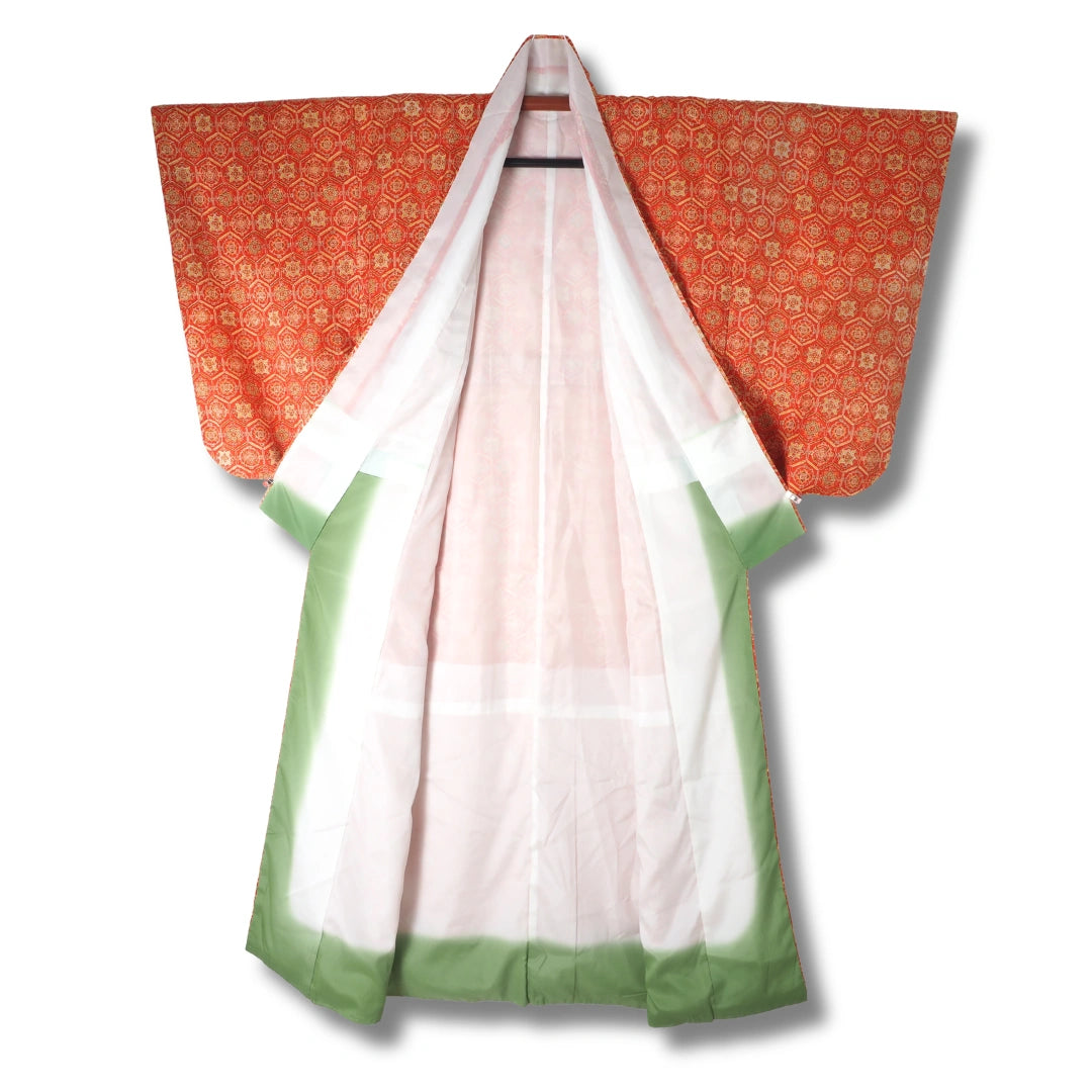 Innenansicht eines Vintage Komon Kimono