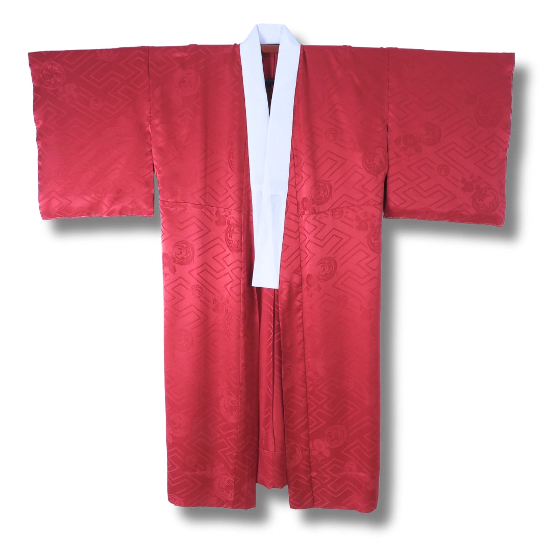 Vintage Damen Naga Juban rot