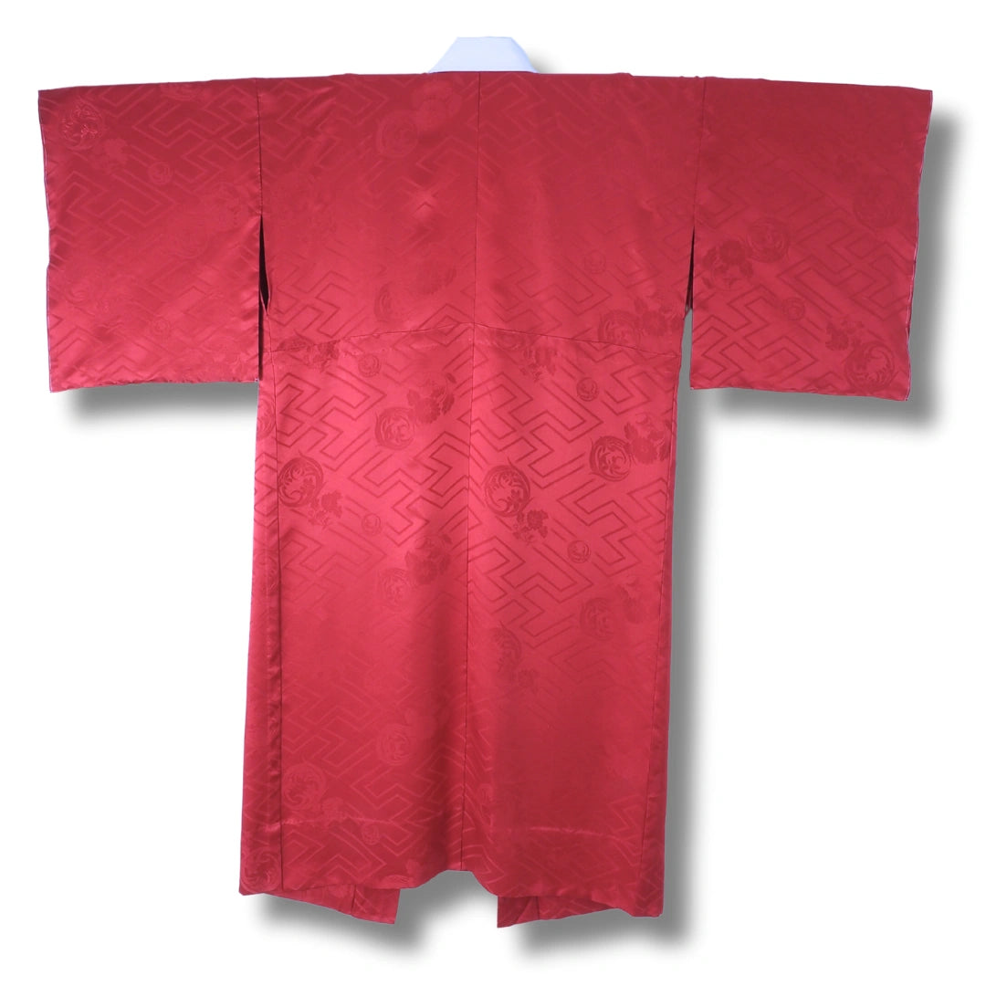Vintage Damen Naga Juban rot