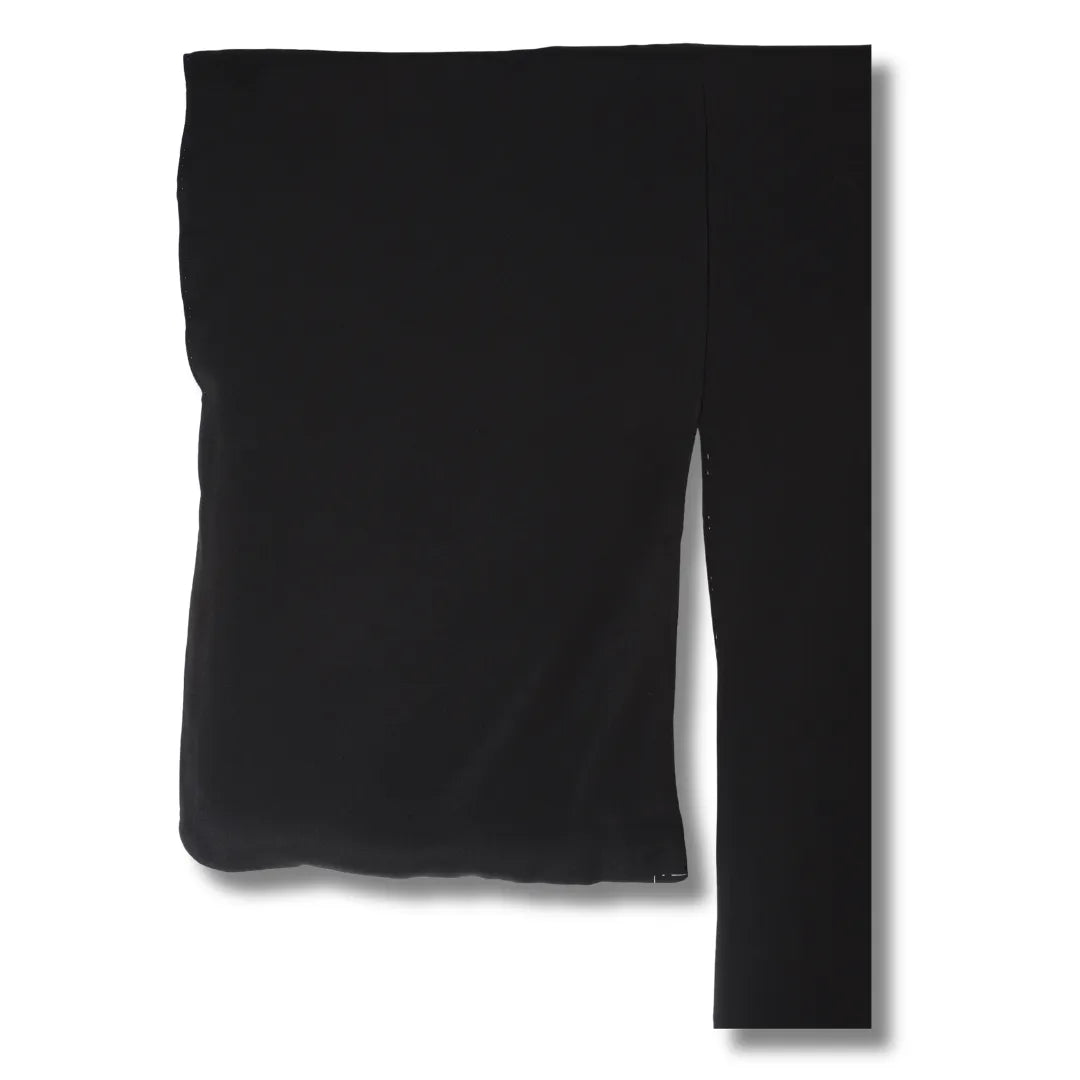 Detailansicht schwarzer Stoff Kimono