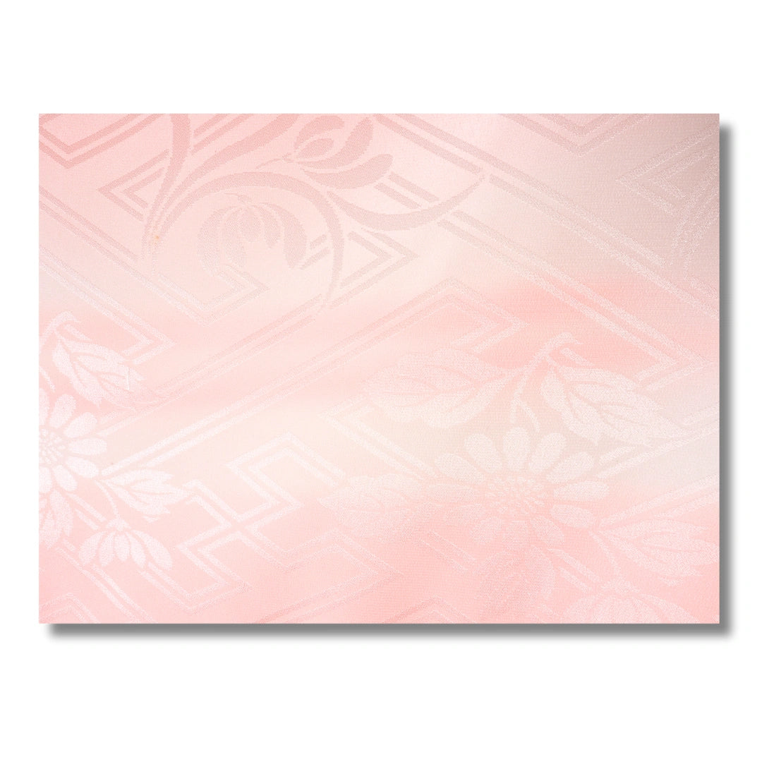 Vintage Damen Naga Juban rosa mit Muster gestreift