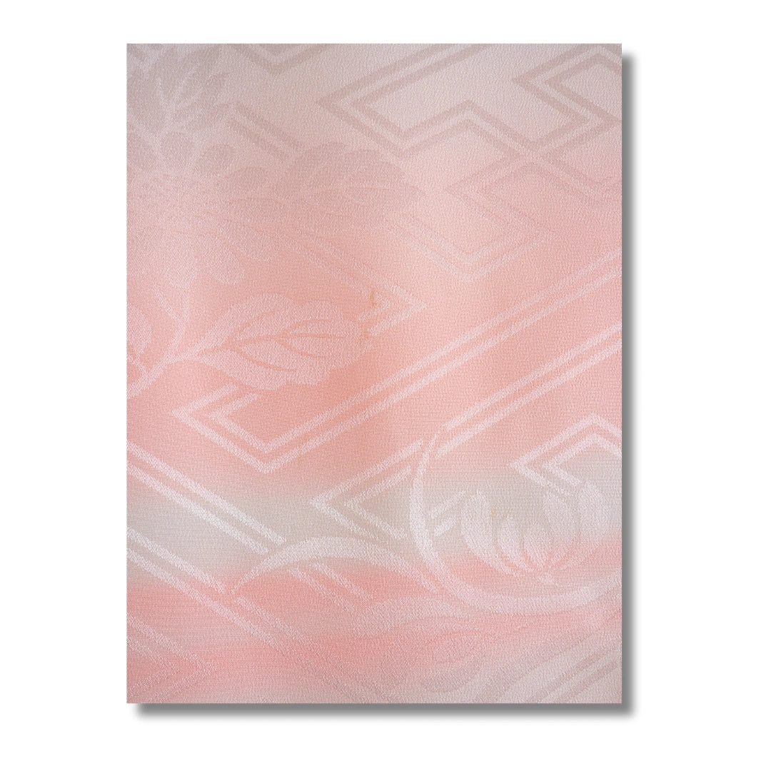 Vintage Damen Naga Juban rosa mit Muster gestreift